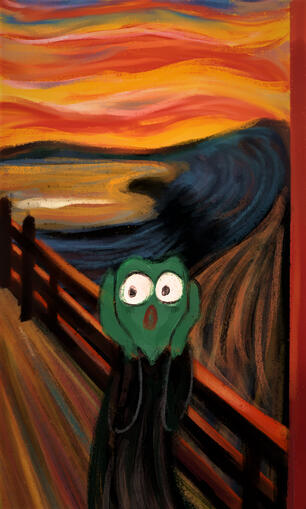 The Scream pepe The Scream pepe
